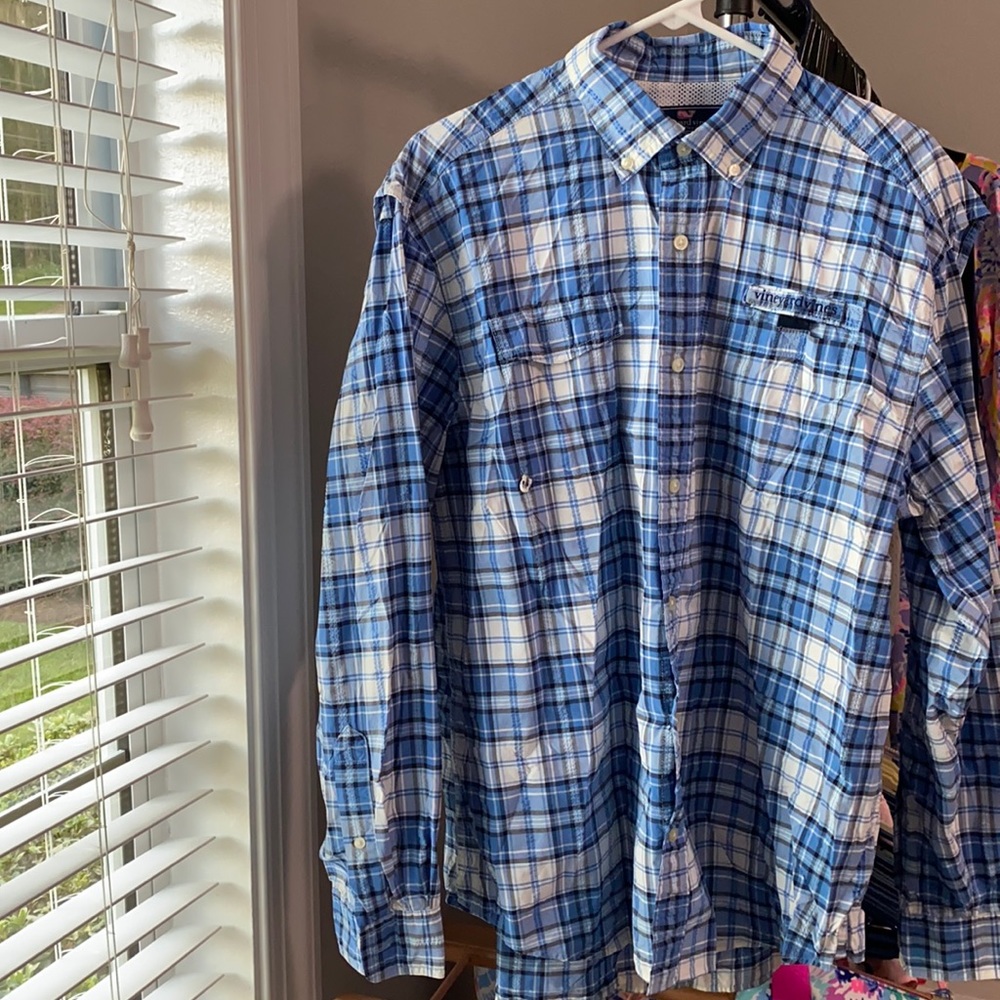 Men’s Vineyard Vines Harbor Shirt - Size Large